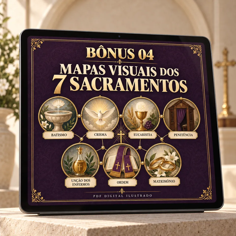Mapas Visuais dos 7 Sacramentos